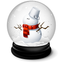 Christmas Snowman Icon 128x128 png